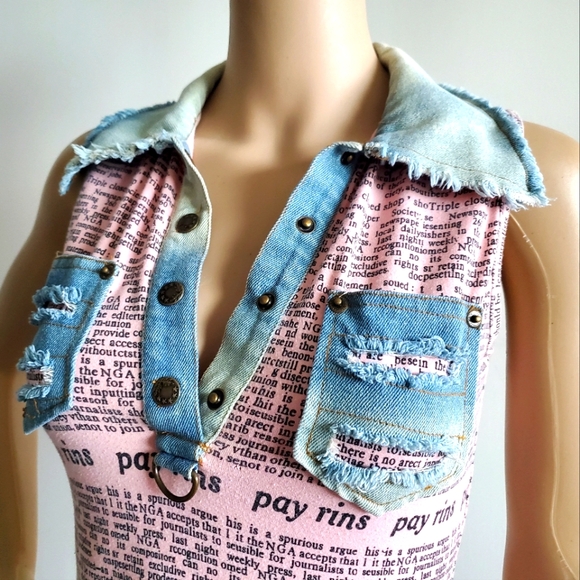 PAPAYA Gazette Jeans Top - Picture 5 of 15